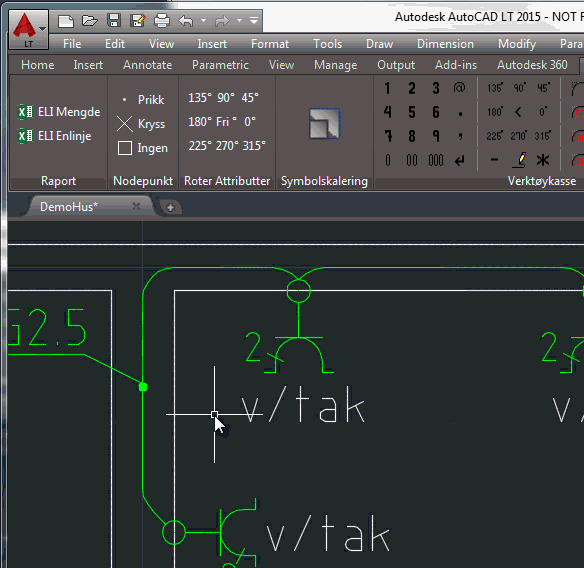 Eksport fra AutoCAD til Excel