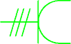Elkraft elbillader AutoCAD symbol