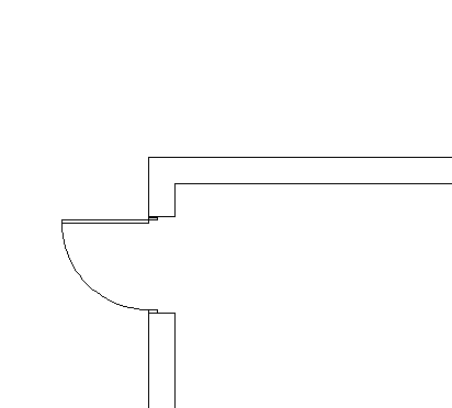 Dynamisk dør AutoCAD symbol