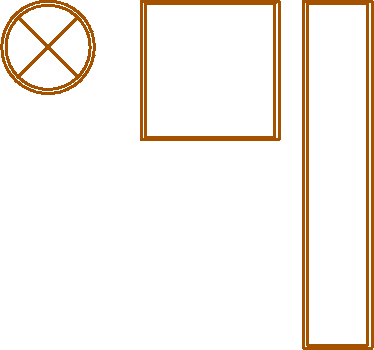 Fagerhult innfelt belysning AutoCAD symbol