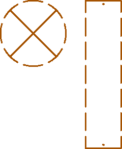 Fagerhult nedhengt belysning AutoCAD symbol