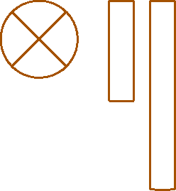 Fagerhult åpen takmontert lyst AutoCAD symbol